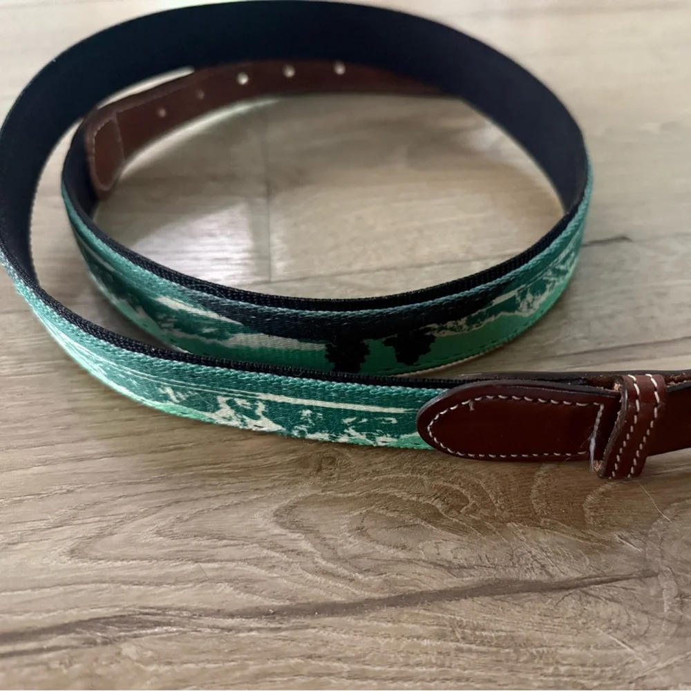 Croakies nylon mountain outdoor hiking scene leather cloth belt